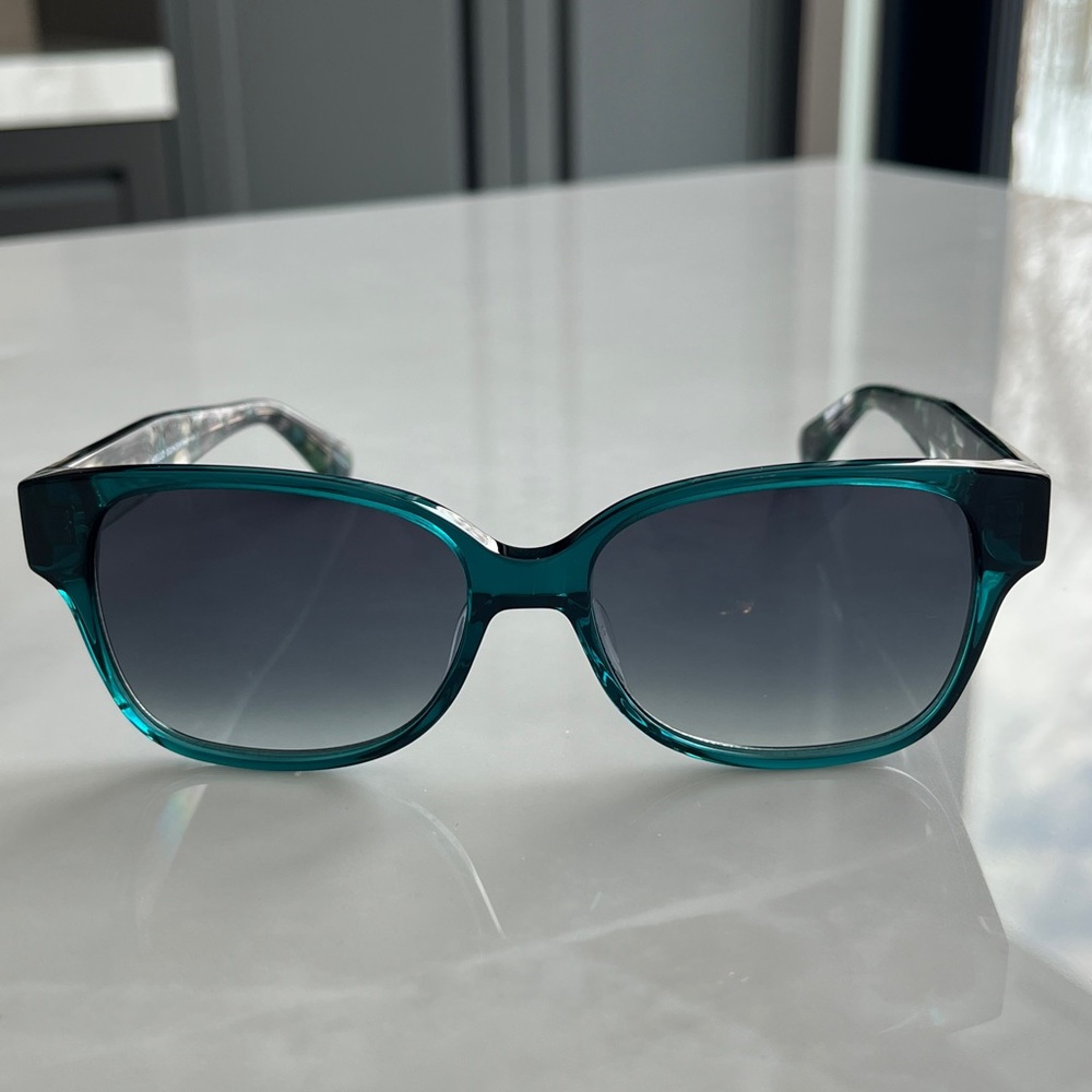 Kate Spade Trulee Sunglasses. Green, Square Frames, UV400. - Picture 6 of 15